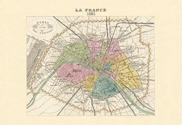 Paris - Capitale de la France 12x18 Giclee on canvas