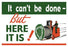 General Cable - It Can't Be Done 12x18 Giclee on canvas