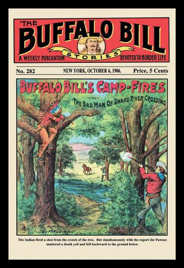 The Buffalo Bill Stories: Buffalo Bill's Camp Fires 12x18 Giclee on canvas