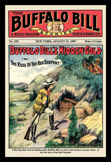 The Buffalo Bill Stories: Buffalo Bill's Hidden Gold 12x18 Giclee on canvas