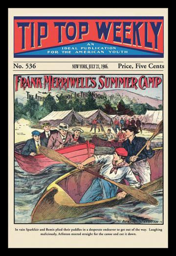 Tip Top Weekly: Frank Merriwell's Summer Camp 12x18 Giclee on canvas