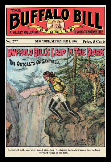 The Buffalo Bill Stories: Buffalo Bill's Leap in the Dark 12x18 Giclee on canvas