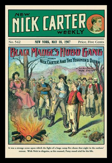 Nick Carter: Black Madge's Hobo Gang 12x18 Giclee on canvas