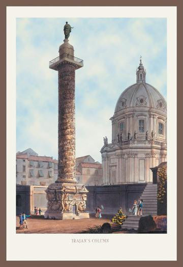 Trajan's Column 12x18 Giclee on canvas