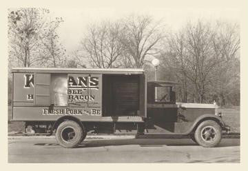 Kingan's Meat Truck #2 12x18 Giclee on canvas