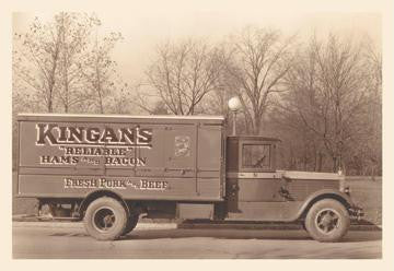 Kingan's Meat Truck #5 12x18 Giclee on canvas