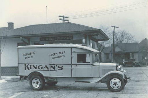 Kingan's Meat Truck #3 12x18 Giclee on canvas