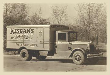 Kingan's Meat Truck #4 12x18 Giclee on canvas