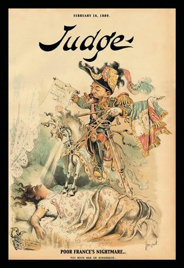 Judge Magazine: Poor France's Nightmare 12x18 Giclee on canvas