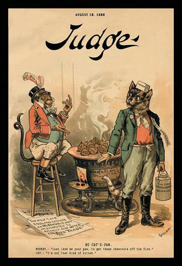 Judge Magazine: No Cat's Paw 12x18 Giclee on canvas