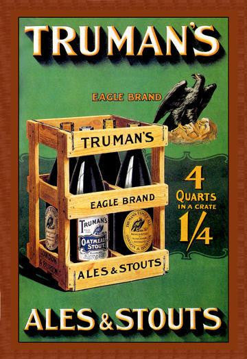 Truman's Ales and Stouts 12x18 Giclee on canvas