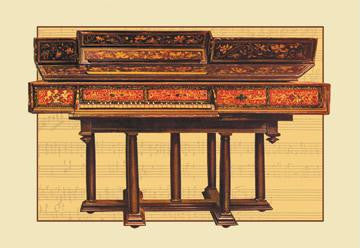 Queen Elizabeth's Virginal 12x18 Giclee on canvas