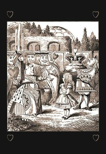 Through the Looking Glass: The Queen's Croquet Ground 12x18 Giclee on canvas
