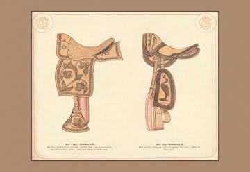 Morgan Saddles #2 12x18 Giclee on canvas