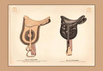 Kilgore Saddles #2 12x18 Giclee on canvas