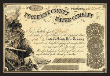 Tuolumne County Water Company 12x18 Giclee on canvas