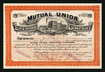 Mutual Union Brewing Company 12x18 Giclee on canvas