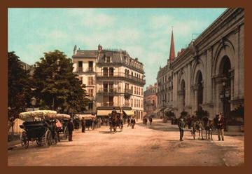 Place de l'Establishment Thermal 12x18 Giclee on canvas