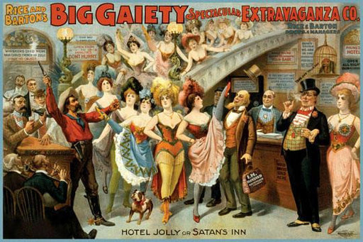 Hotel Jolly or Satan's Inn 12x18 Giclee on canvas