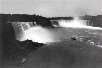 Bird's-eye view of Niagara Falls 12x18 Giclee on canvas