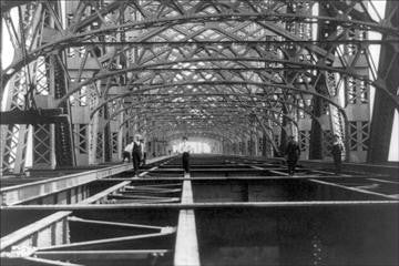 Work on Blackwell's Island Bridge 12x18 Giclee on canvas