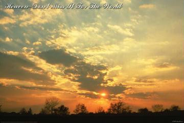 Heaven - Don't Miss it For the World 12x18 Giclee on canvas