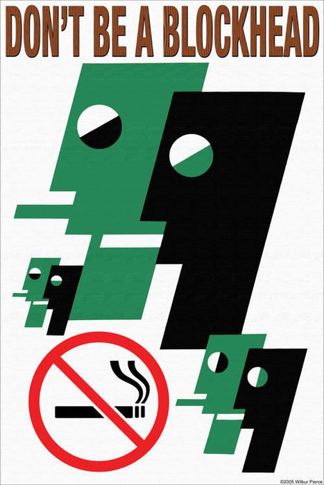 Don't Be a Blockhead 12x18 Giclee on canvas