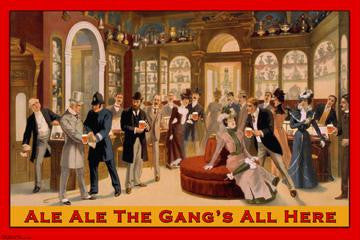 Ale Ale the Gang's All Here 12x18 Giclee on canvas