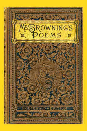 Mrs. Browning's Poems 12x18 Giclee on canvas
