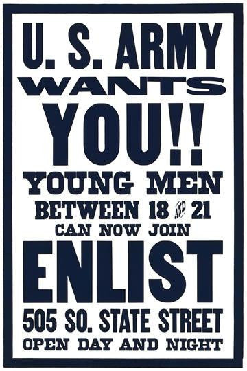U.S. Army Wants You!! 12x18 Giclee on canvas
