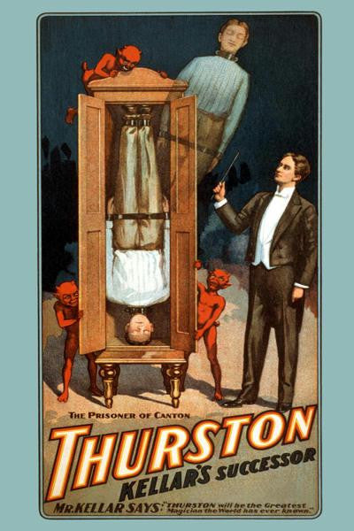 The Prisoner of Canton: Thurston Kellar's successor 12x18 Giclee on canvas