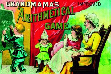 Grandma's Arithmetical Game 12x18 Giclee on canvas