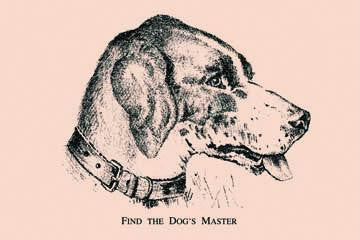 Find the Dog's Master 12x18 Giclee on canvas