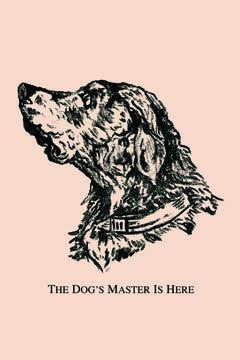 The Dog's Master is Here 12x18 Giclee on canvas