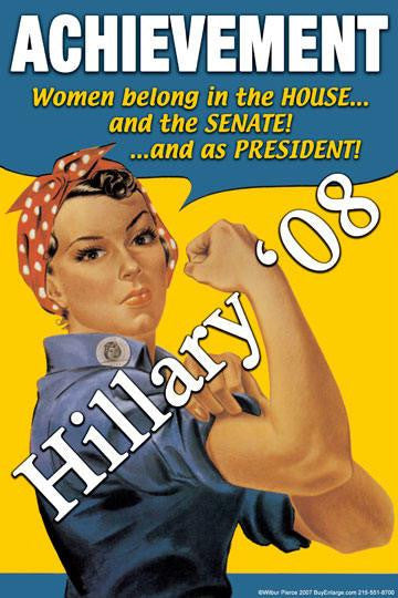 Achievement - Hillary '08 12x18 Giclee on canvas
