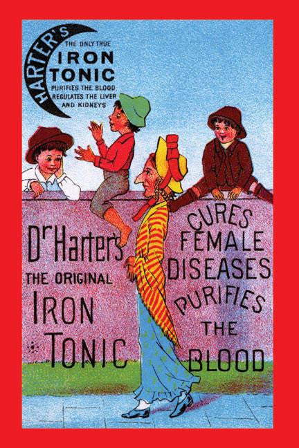 Dr. Harter's Iron Tonic 12x18 Giclee on canvas