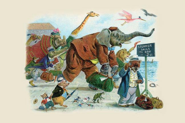 The Bear's new watch was all wrong  Alack! 12x18 Giclee on canvas