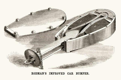 Rodman's Improved Car Bumper 12x18 Giclee on canvas