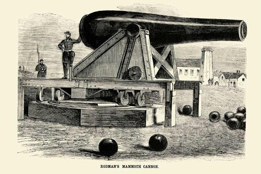 Rodman's Mammoth Cannon 12x18 Giclee on canvas
