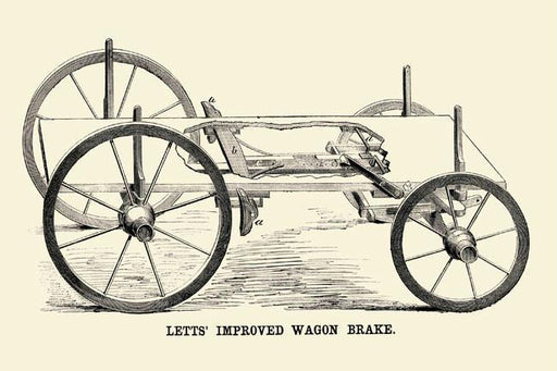 Lett's Improved Wagon Brake 12x18 Giclee on canvas