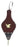 15in. Dark Stained Hand Carved Bellow With Medallion