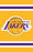 AFLAK Los Angeles Lakers 44x28 Applique Banner