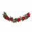 60 Inch Poinsettia and Berry Garland
