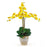 Yellow Triple Stem Phalaenopsis Silk Orchid Arrangement