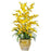 Yellow Triple Dancing Lady Silk Flower Arrangement