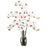 White Phalaenopsis w-Vase Silk Flower Arrangement