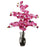 Dark Pink Phalaenopsis w-Vase Silk Flower Arrangement
