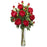 Red Peony w-Cylinder Silk Flower Arrangement