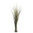 Grass and Bamboo w-Glass Vase Silk Plant