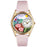 Whimsical Womens Pigs Pink Leather Watch